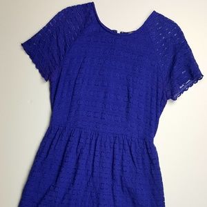 Free People Size 6 Blue Lace Dress 0019